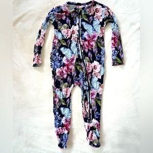 Posh Peanut Chelsea Footie Ruffled Zippered One Piece